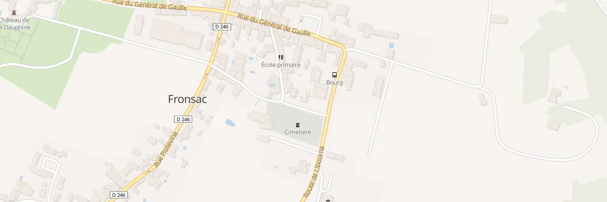 Plan du 3 Rue du Cimetiere à Fronsac