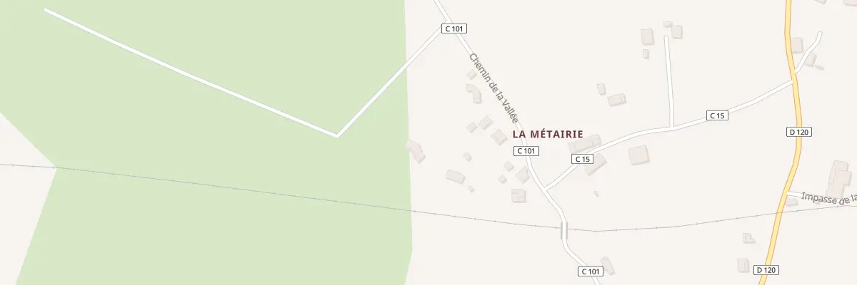 Plan du 11 La Metairie à Maransin