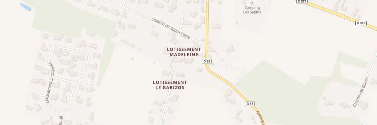 Plan du 3 Lot Madeleine à Ousse