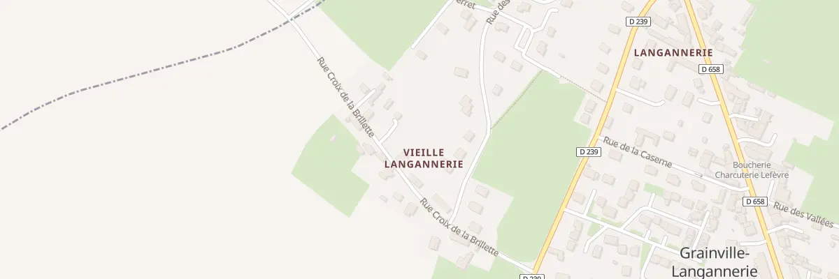 Plan du 7 Rue Croix de la Brillette à Grainville-Langannerie