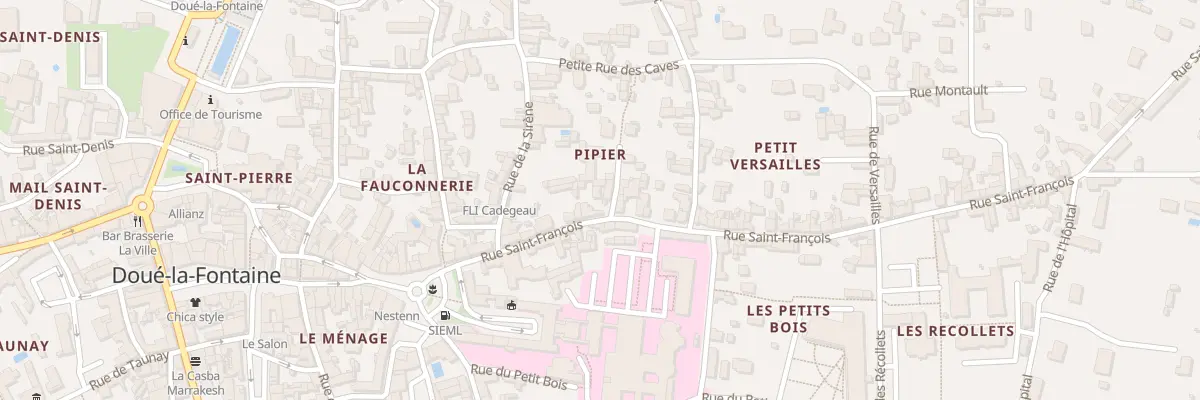 Plan du 23 Rue saint-françois à Doué-en-Anjou