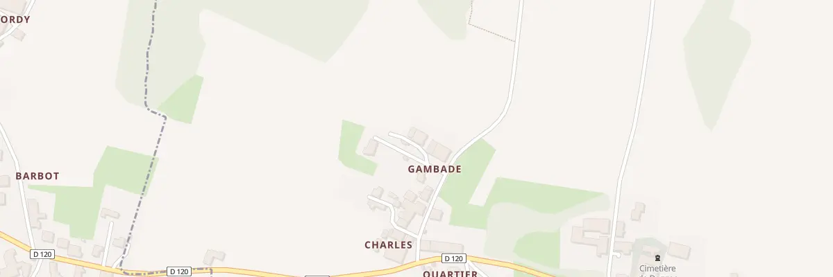 Plan du 14 Gambade à Donzac