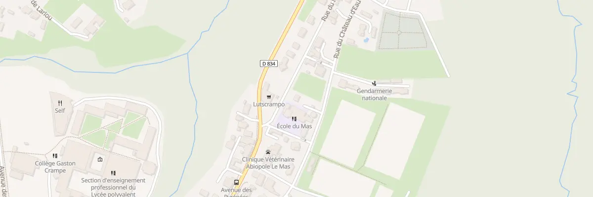 Plan du 45 Rue du Mas à Aire-sur-l’Adour