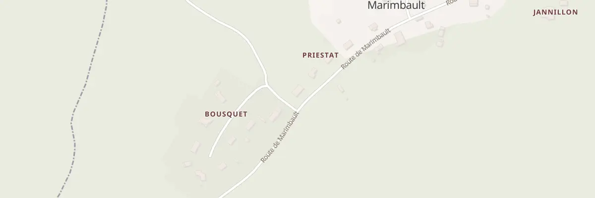 Plan du 2 Priestat à Marimbault