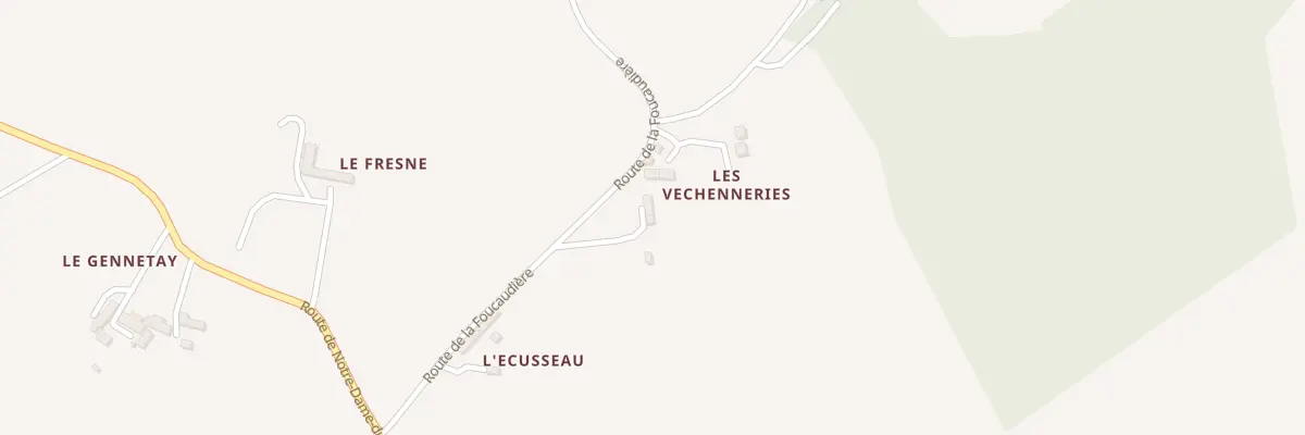 Plan du 194 Rte de la Foucaudière à Durtal