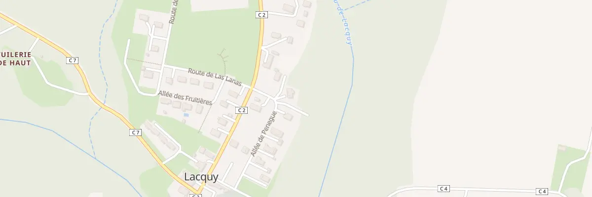 Plan du 47 All de Penegue à Lacquy