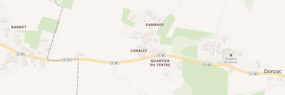 Plan du 7 Charles à Donzac