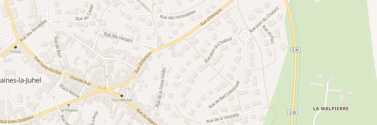 Plan du 13 Rue Jean du Chalard à Villaines-la-Juhel