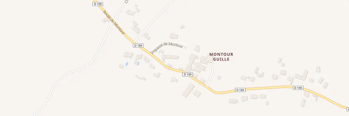 Plan du 474 Rte de Montour à Nercillac