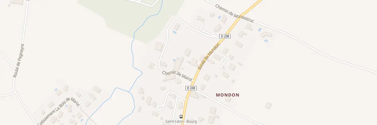 Plan du 18 Rte de Mondon à Saint-Léon