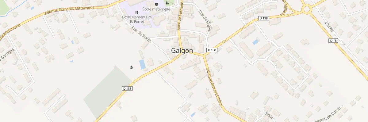 Plan du 3 Rue de l’Abbe David à Galgon