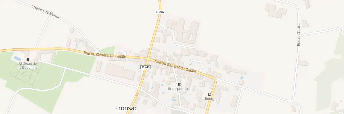 Plan du 249A Le Bourg à Fronsac