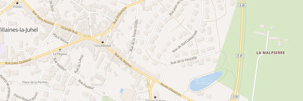 Plan du 2 Rue Jean du Chalard à Villaines-la-Juhel