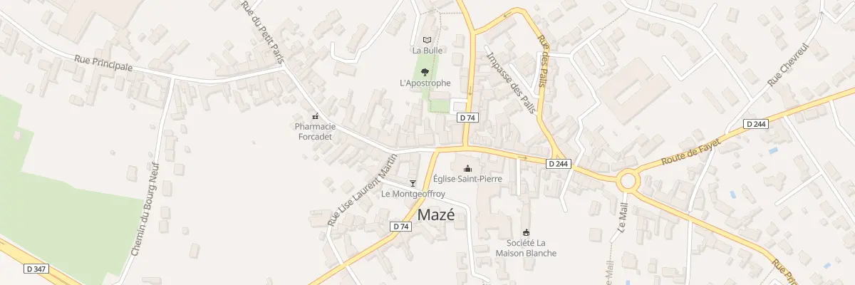 Plan du 96 Rue Principale à Mazé-Milon