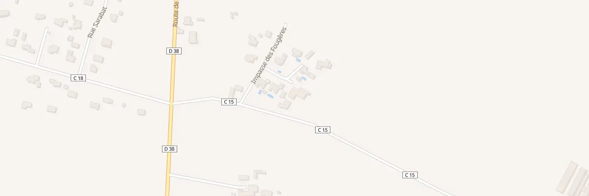 Plan du 9 Rue de la Castagnère à Sendets
