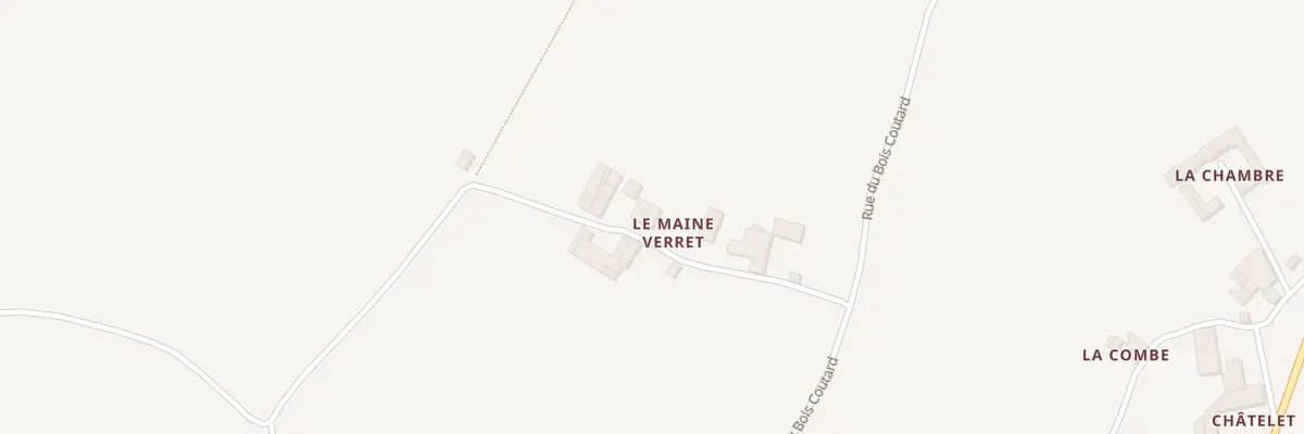 Plan du 8 Le Maine Verret à Verrières