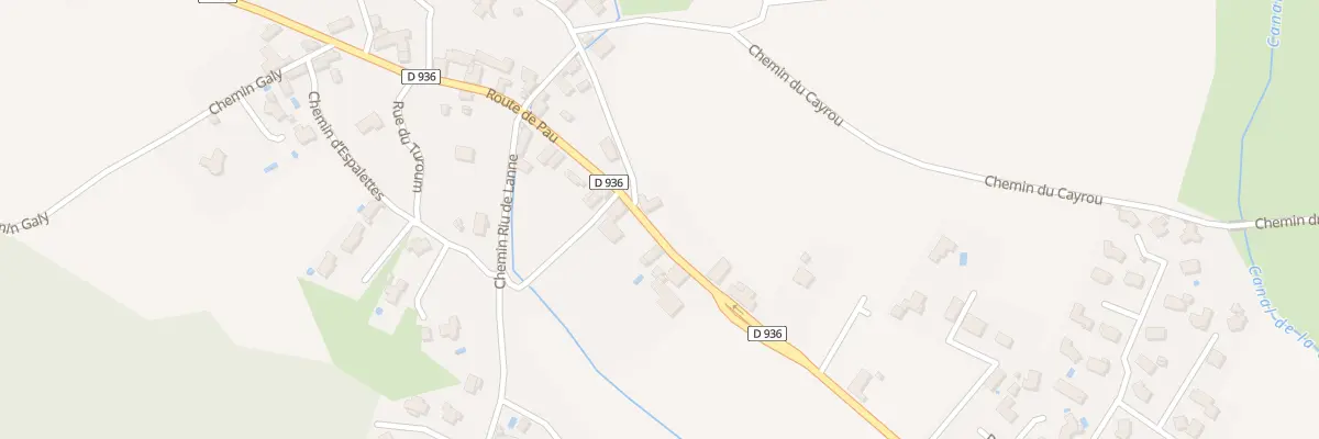 Plan du 9211 Rte de Pau à Bourdettes