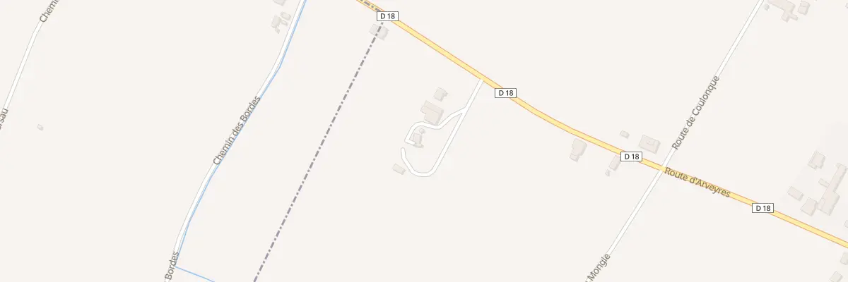 Plan du 1317A Rte d’Arveyres à Génissac