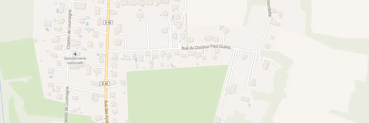 Plan du 9011 Rue du Docteur Paul Dubos à Garlin