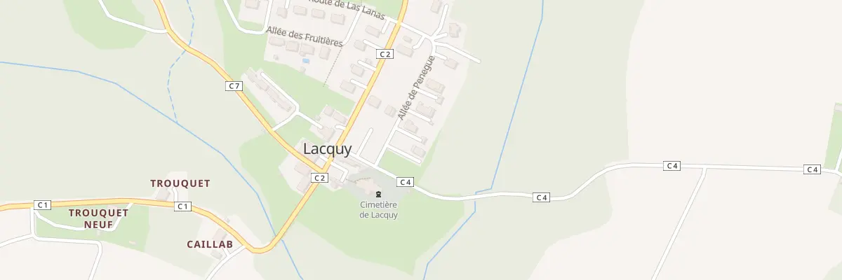 Plan du 118 Bourg à Lacquy