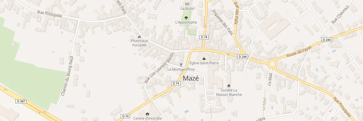 Plan du 18 Pl de l’Église à Mazé-Milon