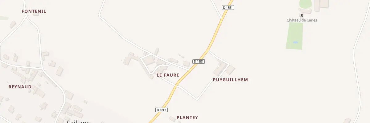 Plan du 1 Le Faure à Saillans