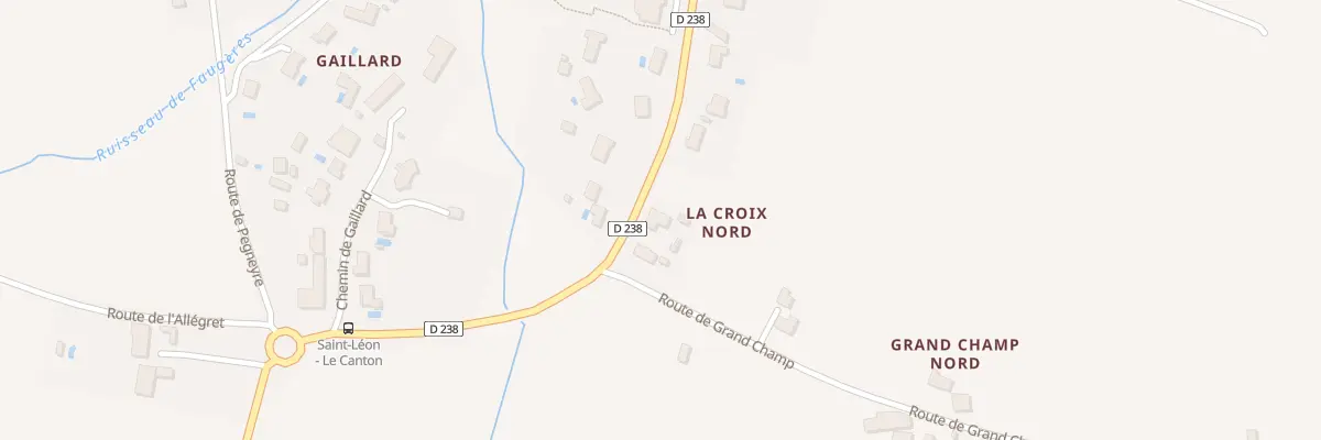 Plan du 1 Rte de Mondon à Saint-Léon