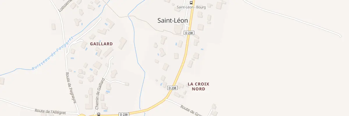 Plan du 10 Rte de Mondon à Saint-Léon