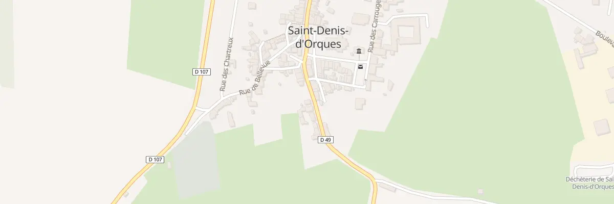 Plan du 10 Rue des Vignees à Saint-Denis-d’Orques