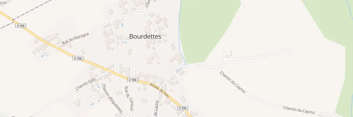 Plan du 2 Che de l’Eglise à Bourdettes