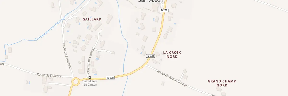 Plan du 4 Rte de Mondon à Saint-Léon