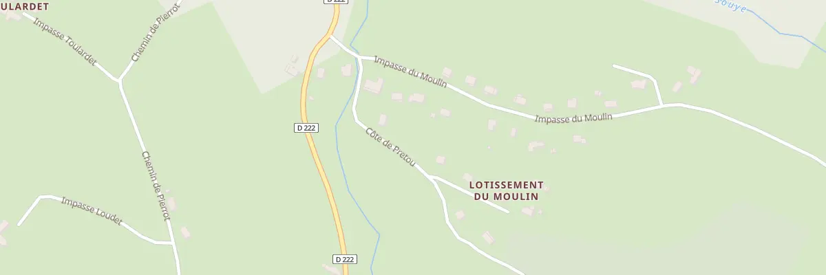Plan du 191 Cote de Pretou à Barinque