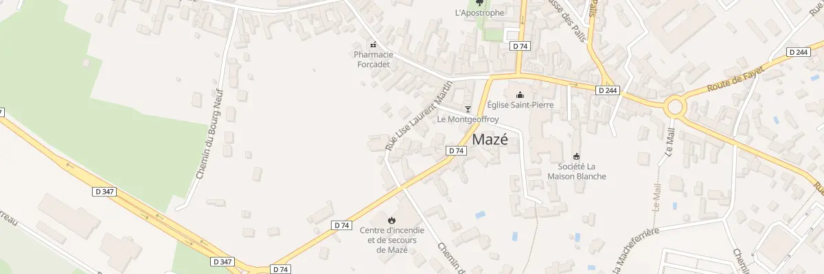 Plan du 5 Rue Lise Laurent Martin à Mazé-Milon