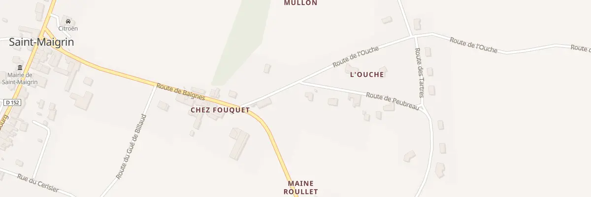 Plan du 2 Rte de Peubreau à Saint-Maigrin