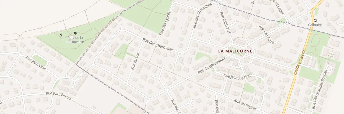 Plan du 18 Rue des Charmilles à Démouville