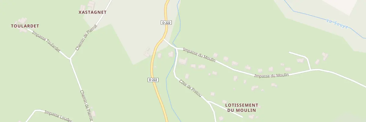 Plan du 61 Cote de Pretou à Barinque