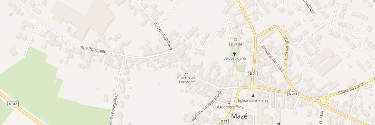 Plan du 122 Rue Principale à Mazé-Milon