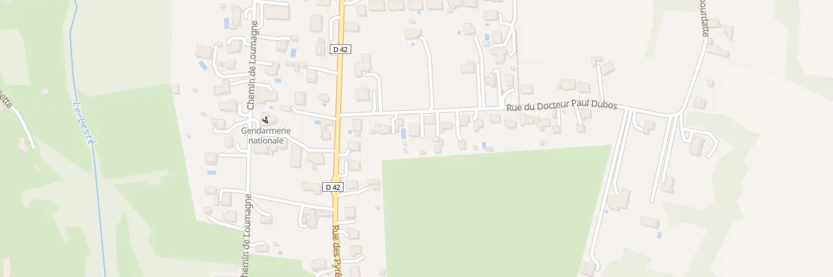 Plan du 8 Rue du Docteur Paul Dubos à Garlin