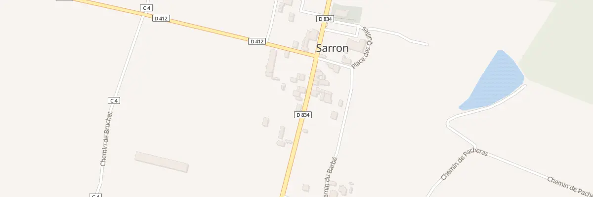 Plan du 18 N 134 à Sarron