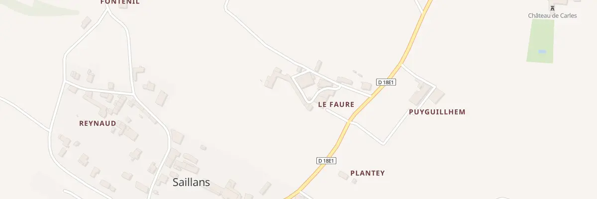 Plan du 4 Le Faure à Saillans