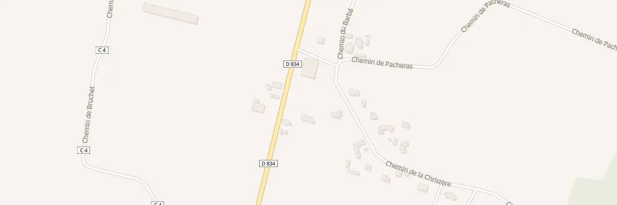 Plan du 4 Che de la Christere à Sarron