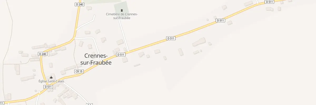Plan du 6 Rue de Pré en Pail à Crennes-sur-Fraubée