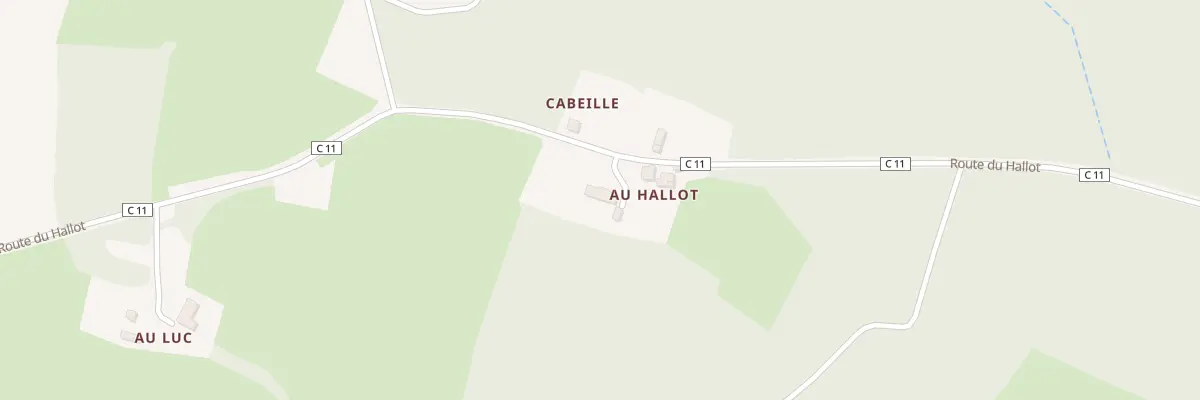 Plan du 1020 Rte du Hallot à Perquie