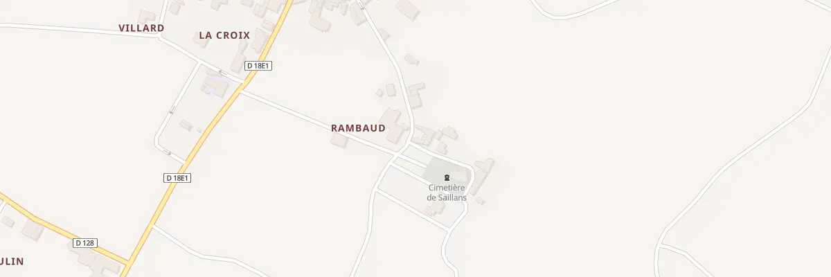 Plan du 85 Le Bourg à Saillans