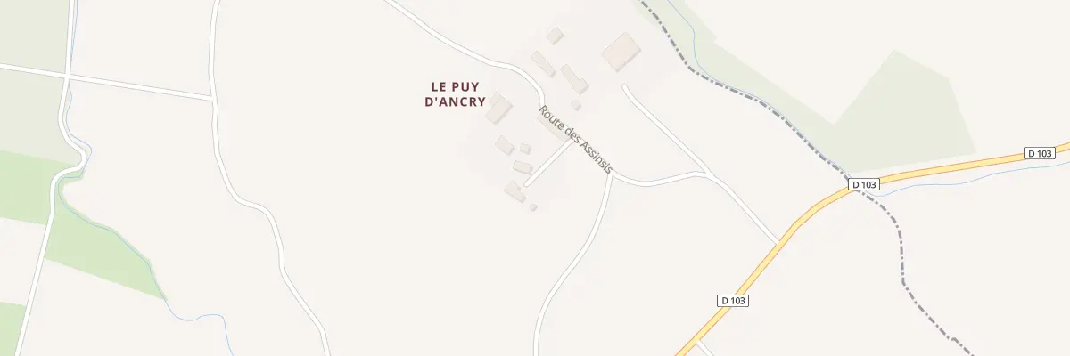 Plan du 2 Rte des Assinsis Puy d’Ancry à Secondigné-sur-Belle