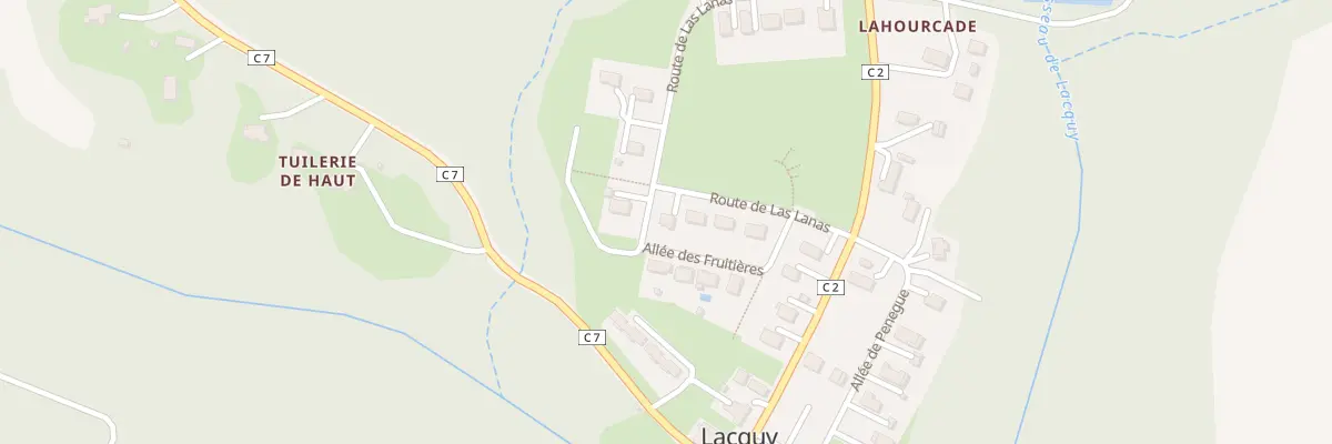 Plan du 131 Rte de Las Lanas à Lacquy