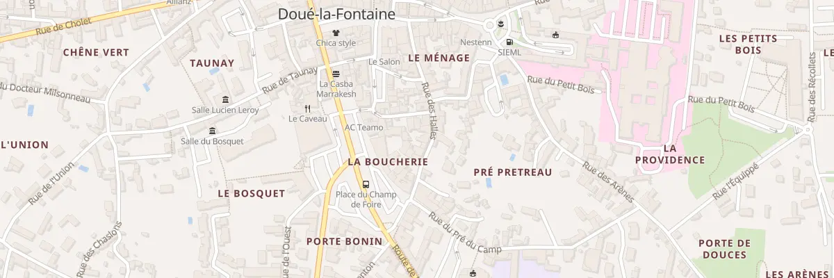 Plan du 15 Rue des halles à Doué-en-Anjou