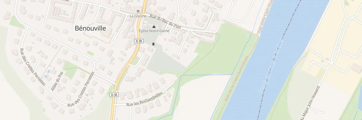 Plan du 16 Rue du Bac du Port à Bénouville