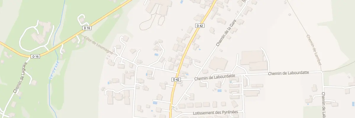 Plan du 9015 Rue des Pyrénées à Garlin