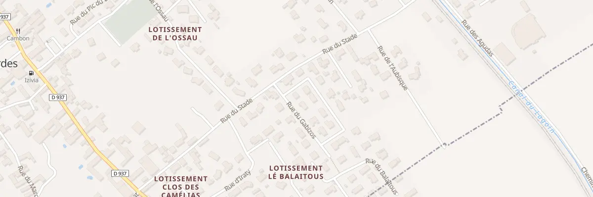 Plan du 1 Rue du Gabizos à Bordes